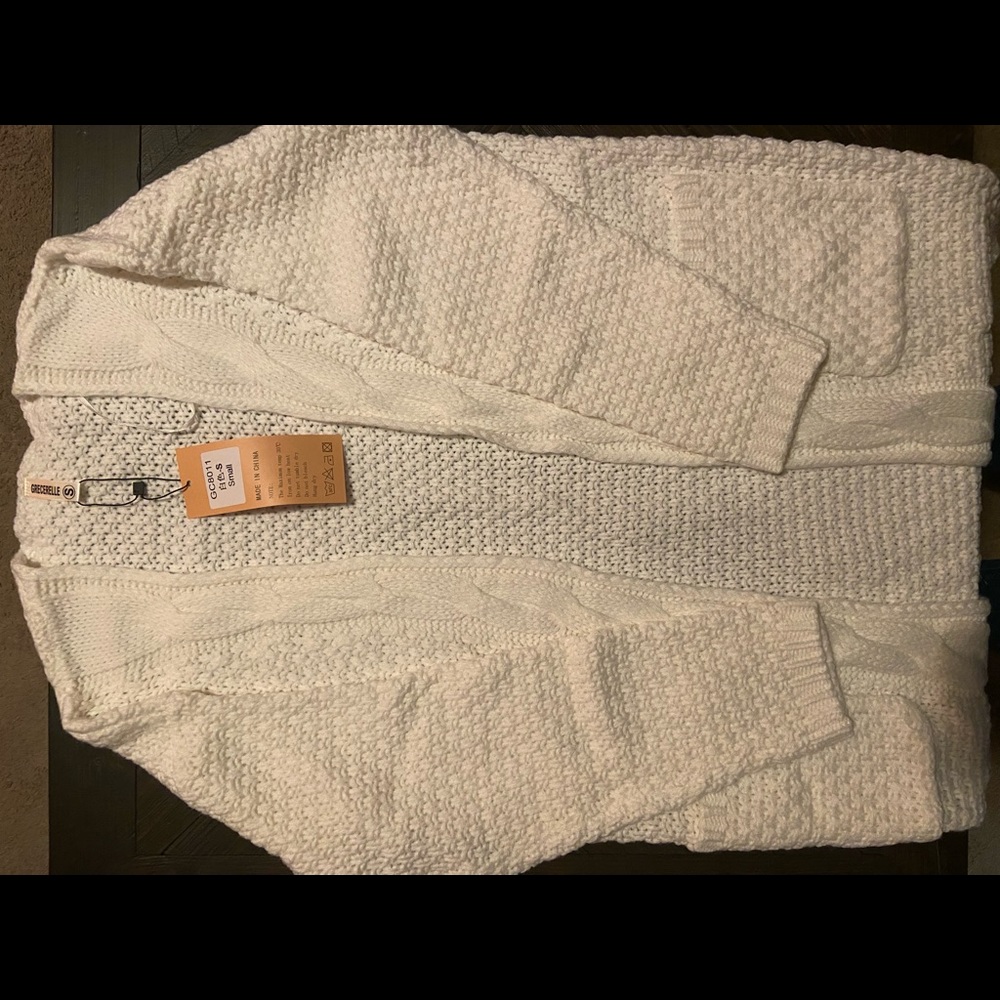 Grecerelle Long  Open Front Sweater